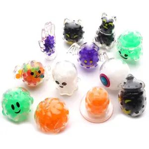 Wholesales Mini Cute Stress Relief Ball Popular Squeeze Funny Ball Soft Stress Stretch Ghost Pumpkin Toy Squeeze Halloween Toys