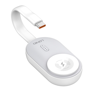 LDNIO AW005 Nuevo Diseño, Mini Banco de Energía Portátil de 1200 mAh, Cable de Carga para Reloj Inteligente, Cargador Inalámbrico para <span class=keywords><strong>iWatch</strong></span> - Product Image 1