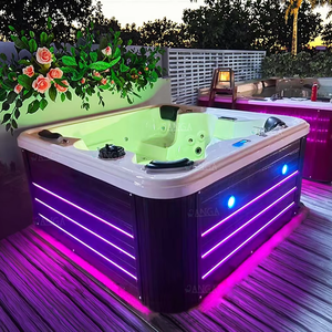 Jacuzzi extérieur Piscine extérieure <span class=keywords><strong>Bain</strong></span> à remous 6 personnes Spa de nage avec Balboa <span class=keywords><strong>Jardin</strong></span> Bains à remous Spa Kit de bains à remous - Product Image 1