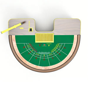 Mesa de Póker de Madera Sólida Antigua Clásica Personalizada de Primera Clase, Profesional, de Lujo, para Juegos de Azar, Baccarat, Casino, en Venta - Product Image 2