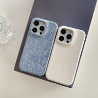 Coque de téléphone en cuir personnalisée PU antichoc pour iPhone