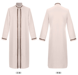 Túnica Islámica para Hombre, Thobe Jubba, Kimono Bordado, Caftán Marroquí, Estilo Saudí, Abaya de Dubái, Ropa Tradicional Musulmana - Product Image 3