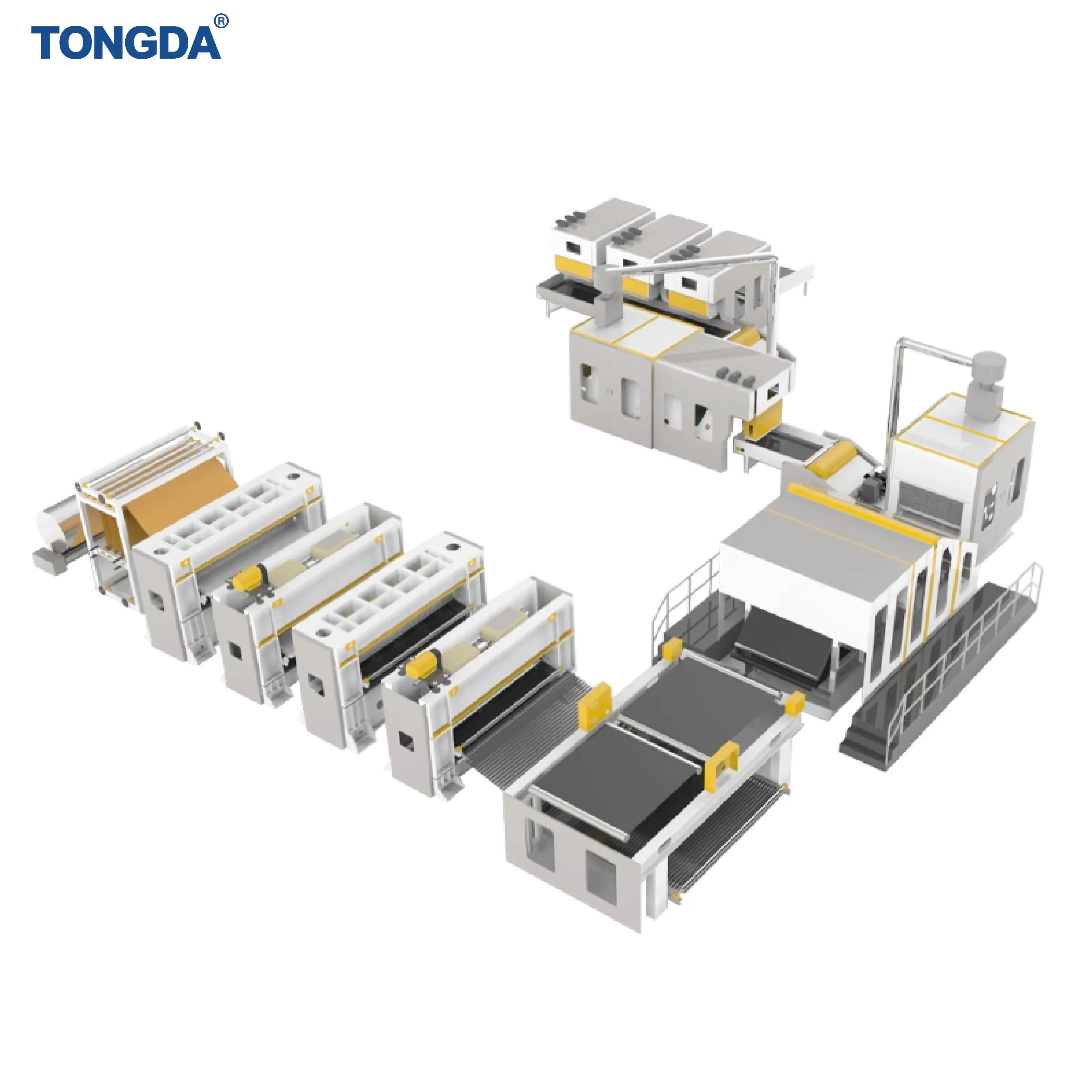 خط إنتاج أجهزة اللف والأقمشة الجيولوجية من TONGDA ماكينة قماشية لاثنية مثقوبة بإبرة