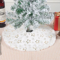 Accueil Joyeux Noël Ornements Cadeau 43cm Creative Tabletop Mini Christmas Plush Tree Skirts
