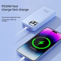 Support de téléphone portable magnétique puissant avec affichage numérique LED, batterie externe portable 20W 10000mAh Micro USB personnalisée 2024 pour dropshipping