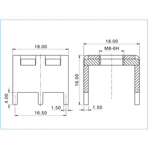 MFE 04531-T2 Bornes à vis PCB en laiton à courant élevé Pas de trou traversant vertical Vis plaquée étain de 5mm Blocs de bornes hautes - Product Image 5
