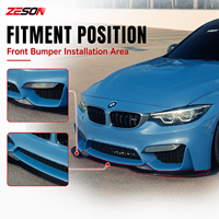 Spoiler avant en fibre de carbone style PSM ZESON pour BMW M3 F80 M4 F82 F83 2014-2018