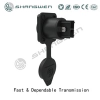 3-Poliger Weiblicher Stecker & Männliche Buchse IP65 Wasserdichter Powercon-Stecker, 20A 250V Outdoor-Steckverbinder, Verriegelung, UL94-V0 PA6 Gehäuse, Verkupferte Legierung