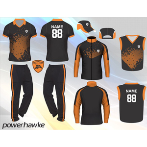 Camisetas elásticas de equipo de críquet para hombre personalizadas con cuello disponible a precio razonable - Product Image 3