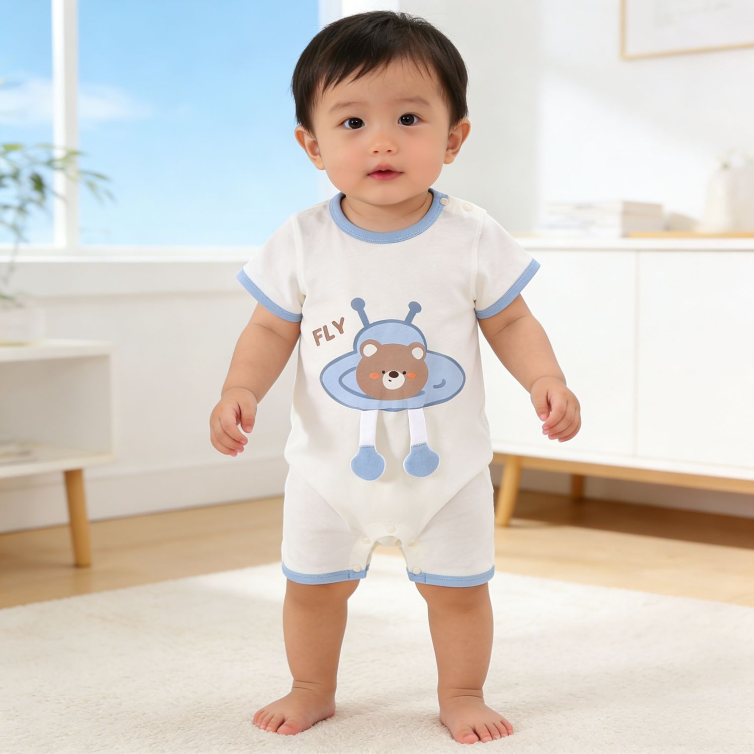 70123-04 space bear short sleeve