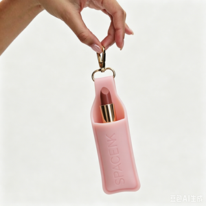 Portachiavi in silicone personalizzato per balsamo labbra, accendino, custodia per lenti a contatto, portamedicinali, lucidalabbra, profumo, astma, stick di caffè - Product Image 4