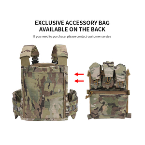 Rompi Taktis SIVI Custom Logo Quick Release Chaleco De Peso dengan Pelindung Plat dan Kantong Magazen untuk Latihan - Product Image 6