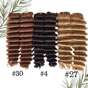 Extensioni per capelli umani Deep Wave Crochet, 2 confezioni da 50g, con nodi invisibili Miracle Knots, senza nodi, pre-separati, ricci birmani 12A - Product Image 6