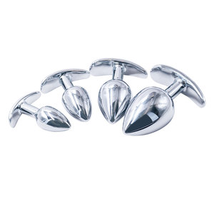 Интимные игрушки для пар: анальные и вагинальные пробки из металла разных размеров для женской мастурбации - Product Image 6