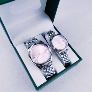 Cặp vợ chồng sang trọng xem thiết chiếu sáng Tay quay số hiển thị hoàn toàn tự động hợp kim trường hợp thân thiện với môi phiên bản giới hạn ODM Hot Bán - Product Image 3