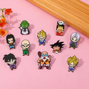 5000 Tipos de Lindos Broches de Metal Esmaltado con Logotipo de la Serie Dragon Ball Goku <span class=keywords><strong>Vegeta</strong></span> para Sombrero y Cuello - Product Image 4