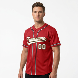 Custom Breathable Baseball Jersey Sublimated Uniform Unisex Short Shirt Wholesale Team Sports Wear Anti-Bacterial Quick Printed - Product Image 1