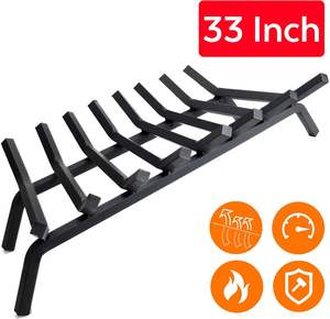 Offre Spéciale 2025 30 pouces 7 barres grille de feu en acier massif robuste <span class=keywords><strong>large</strong></span> intérieur extérieur <span class=keywords><strong>cheminée</strong></span> <span class=keywords><strong>foyer</strong></span> outil d'allumage en fer forgé - Product Image 6