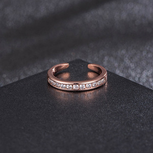 Thời trang đồ trang sức Chân Vàng Toe Nhẫn bãi biển sexy Toe doanh Nhẫn cá nhân mở có thể điều chỉnh sáng Bóng Kim cương Toe Nhẫn đối với phụ nữ - Product Image 5