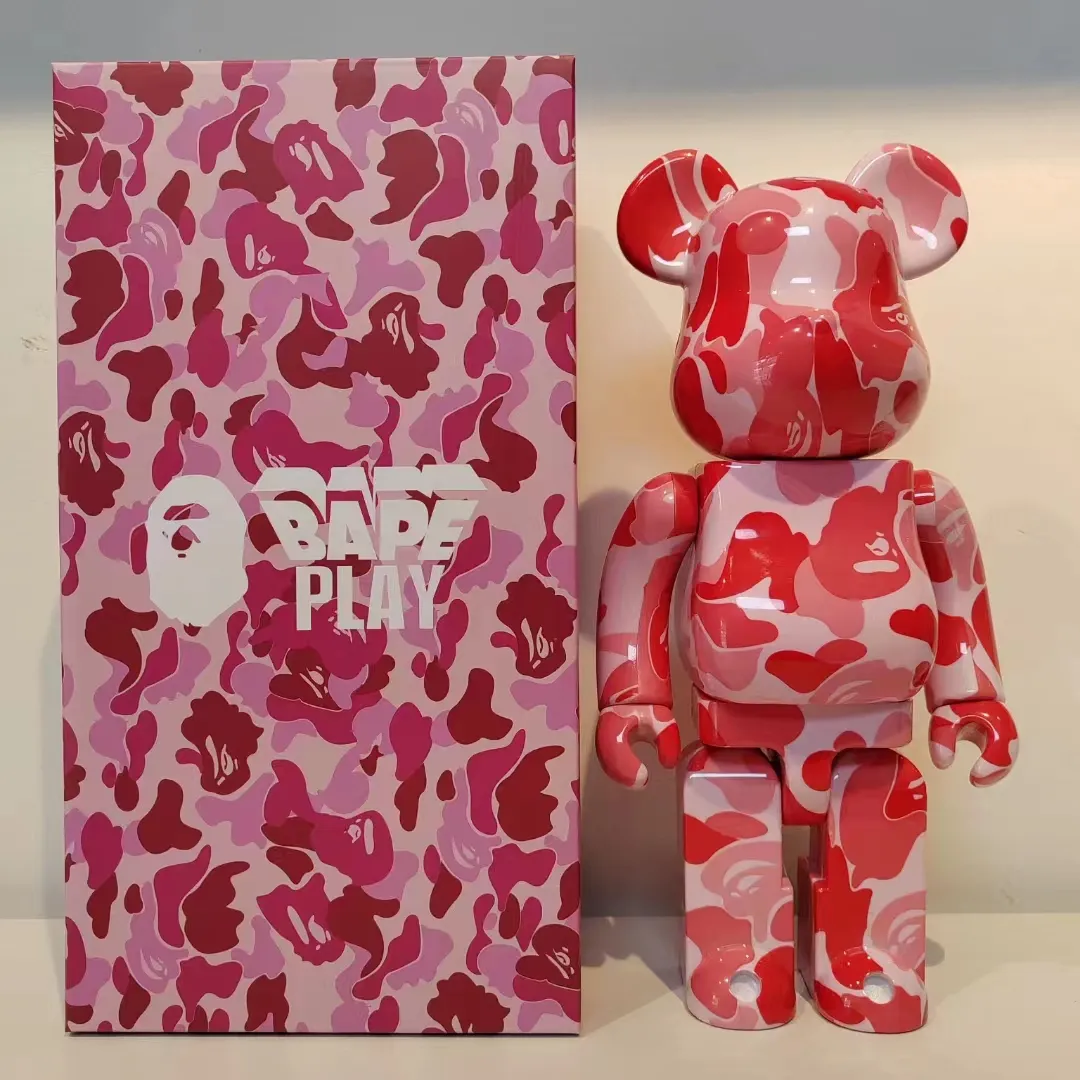 Diy Paint Bape Bearbrick 100 100% 400 400% 1:1 1000% 28Cm 70Cm Camouflage Doos Vinyl Speelgoed