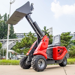 Narrow Space 3 Wheels Drive Compact Hydraulic Telescopic Three Wheel with Trencher for Agriculture - Product Image 5