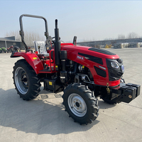 Tracteur agricole compact 4x4 de 50 CV, 70 CV, 80 CV avec chargeur frontal, équipement agricole