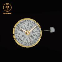 Movimiento de Reloj de Lujo con Fecha, Día de la Semana, Mecánico Automático, con 28 Rubíes, Calendario, Rotor Personalizado, Logotipo OEM 2836