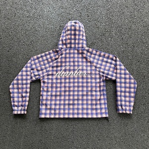 Vestes en nylon à fermeture éclair avec imprimé à carreaux sur toute la surface, fabricant de manteaux pull-over de haute qualité, veste coupe-vent en nylon personnalisée pour l'extérieur - Product Image 2