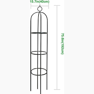 Factory Wholesale Light Weight Metal Pipe Outdoor <strong>Garden</strong> Planter Display <strong>Shelving</strong> for <strong>Garden</strong> Corner Balcony Living Room - Product Image 3