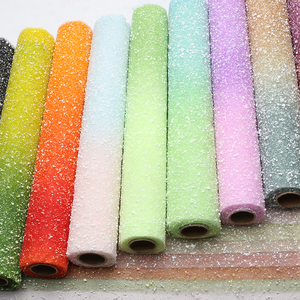 Wholesale Rainbow Polka Dot Tulle Mesh Flower Bouquet Wrapping Net Florist Supplies - Product Image 4