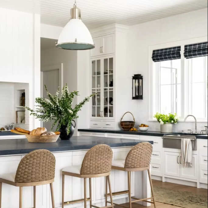 Vermont Reasonable Price High AF010 white shaker with dark blue