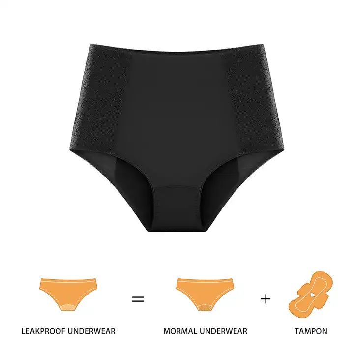 women breathable leakproof panties highwaist sweat