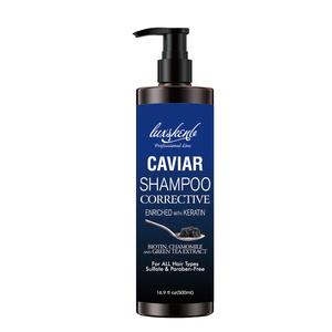 OEM/ODM shampooing sans sulfate, sans paraben, à la kératine et au caviar, cheveux doux et lisses, adapté à tous les types de cheveux. - Product Image 1