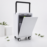 Valise à roulettes rigide moderne de 20 pouces, indispensable, design fin, cadre en aluminium durable, résistante à la chaleur, antivol