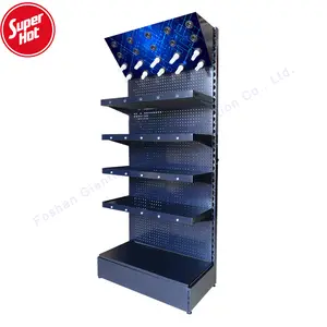 Led Display Shelf Giantmay Merchandise Metal Shelf With Led Light Lamp Rack Led Bulb Expositor Stand Store Display Stand Rack