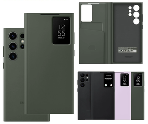 Chính Thức Ban đầu thông minh xem Windows không dây sạc lật trường hợp Đối với Samsung S25 S23 cộng với siêu sang trọng Chip Ví - Product Image 1