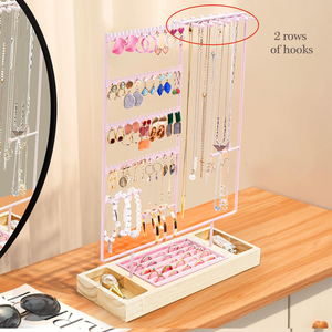 Jewelry Display Rack Small Accessories Hanging Rack Earrings Bracelets Necklace Pendant <b>Storage</b> <b>Shelf</b> - Product Image 4
