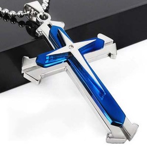 Unisex Simple cadena religiosa circón joyería de moda hombres geométricos Cruz Pvd aleación 2024 collares para mujeres al por mayor - Product Image 5