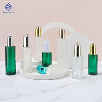 Botol Semprot Kaca Bulat Berkualitas Tinggi 5ml-100ml dengan Tutup Plastik, Sablon untuk Minyak Atsiri