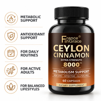 Formule personnalisée Shecome Ceylon Cinnamon Capsules, soutien énergétique et métabolique pour la santé des adultes, complément de cannelle