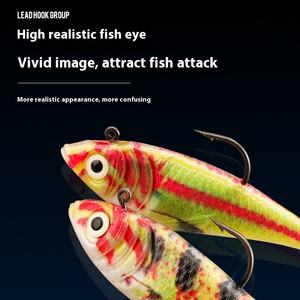 Esca in PVC con fondo Anti-appesa bionica stampata in 3D con coda a coda morbida di pesce carpa pesca selvatica Luya finto pesce persico mandarino Anti-appesa - Product Image 3