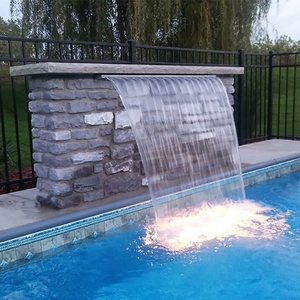 Cascade de <span class=keywords><strong>piscine</strong></span> extérieure moderne Fenlin en <span class=keywords><strong>acier</strong></span> inoxydable 304 ou 316 pour hôtel, jardin et villa - Product Image 6