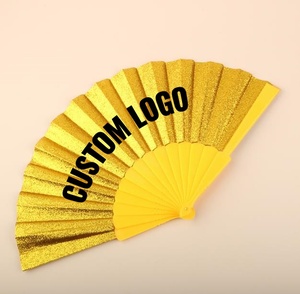 Customized Folding Fan Personalized Design for Party Performance Promotions Wedding Favors Festival Event and Business <b>Gifts</b> - Product Image 1