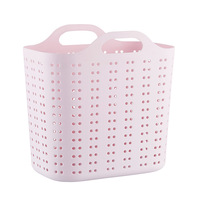 Panier de lavage en plastique, corbeille, avec poignées, vêtements sales, jouets, ou vêtements sales, 1 pièce