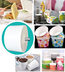 Rollo de Papel Recubierto de PE, Resistente al Agua y al Calor, Ecológico, Reciclable, para Envasado de Alimentos, Rollos de Cartón para Vasos de Jugo - Product Image 5