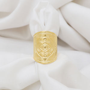 Anillo de Chakra de Plata de Ley 925 con incrustaciones de ajuste de bisel chapado en oro de 18 quilates para boda o fiesta - Product Image 2