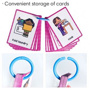 Jeu de cartes de lecture pour tout-petits, préscolaire, maternelle, éducation à domicile, vie quotidienne, phonétique, cartes flash - Product Image 5