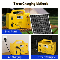 Système d'éclairage solaire domestique 20W 30W 50W avec 6 ampoules LED, FM, MP3, Bluetooth, système d'éclairage solaire portable avec allume-cigare