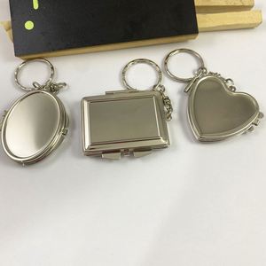 Porte-clés cadre photo en métal de 5 cm, miroir double face avec photo insérable, cadeau de remise de diplôme DIY, petit accessoire personnalisable - Product Image 5