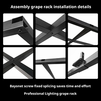 Sistema de Estructura Modular para Iluminación de Escenario, Rejilla de Aluminio Cuadrada de 40 mm, 2990 mm, Carga de 150 kg, Uso en Estudio, Grosor del Tubo de 3 mm para Colgar